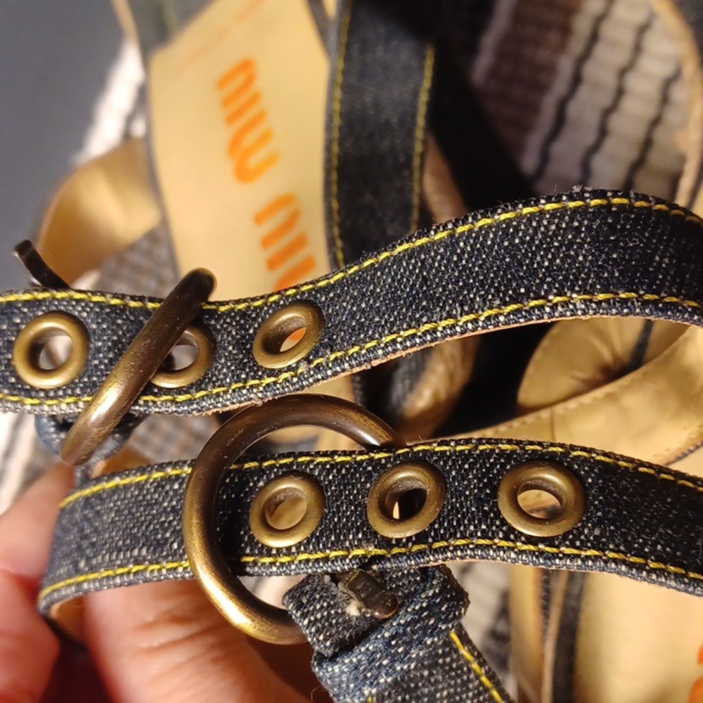 Miu Miu Prada Wedge Platforms - image 6